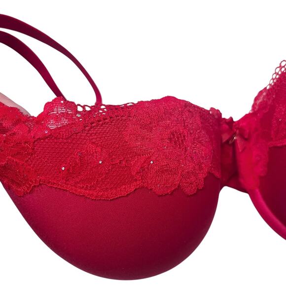 Victoria's Secret Body By Victoria Lace-Trim Perfect Shape Lined Bra Size 38DD - Picture 5 of 7